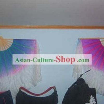 Double Sided Silk Dance Fan