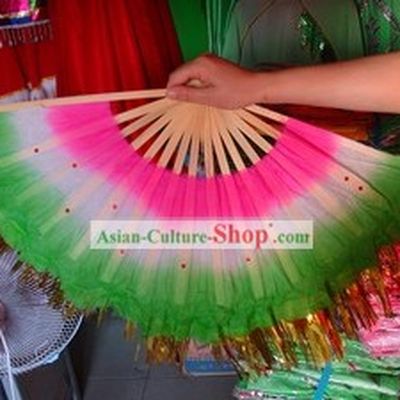 Chinese Traditional Sequins Fan Two Pieces Set