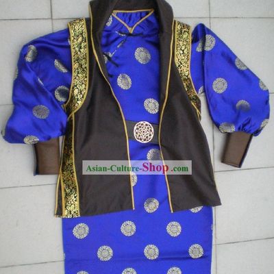 Chinese Ancient Swordsmen Dress and Hat Complete Set