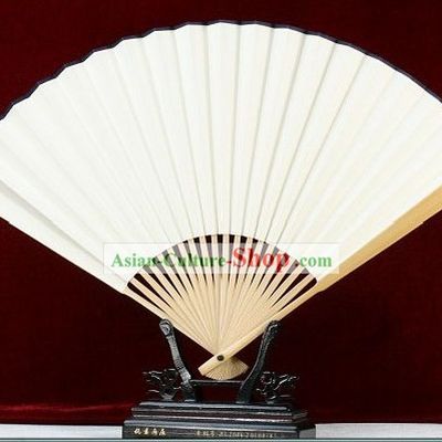 Chinese Handmade Plain White Fan