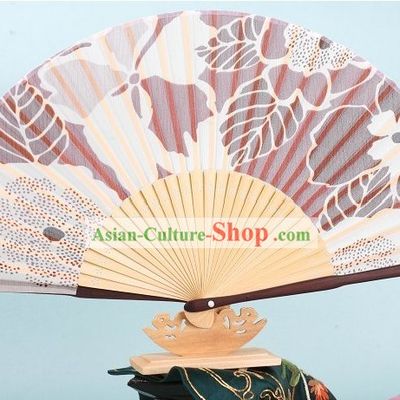 Japanese Handmade Flowers Silk Fan