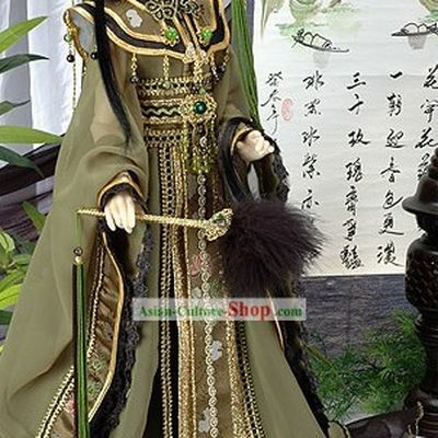 Ancient Chinese Prince Costumes and Hat Set