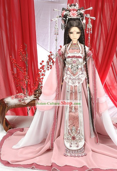 Chinese Classical Chang'e Costumes Complete Set (Chinese goddess of the moon)