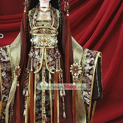 Chinese Classical Ancient Princess Phoenix Clothing Complete Set