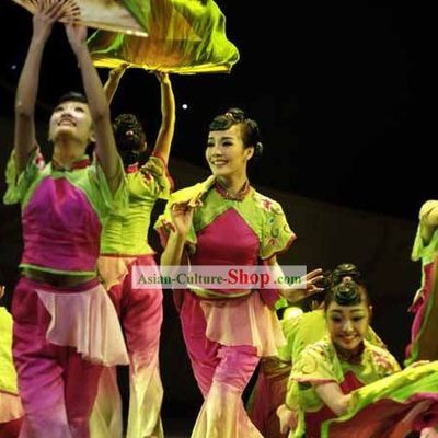 Ladies 2 Piece Fan Dance Costume
