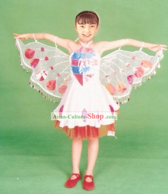 Chinese Traditional Butterfly Dance Costumes for Children