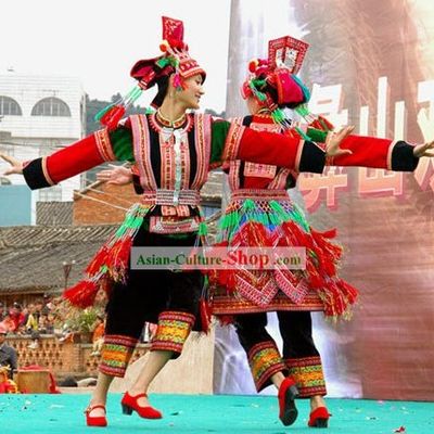 Chinese Traditional Hua Yao Dai Minority Dance Costumes Complete Set for Women