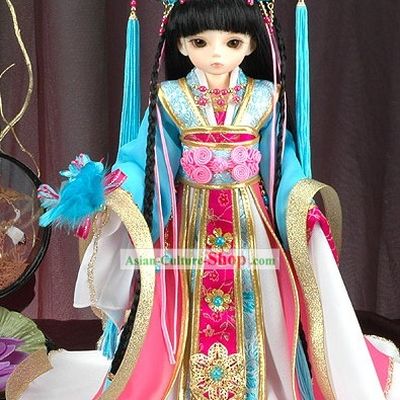 China Ancient Princess Costume and Hair Accessories for Kids
