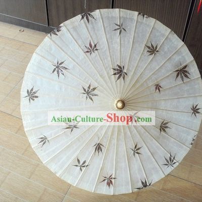 Chinese Traditional Hand Made Maple Leaf Dance Umbrella