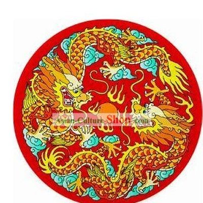 Chinese Ancient Palace Dragon and Phoenix Decoration Umbrella