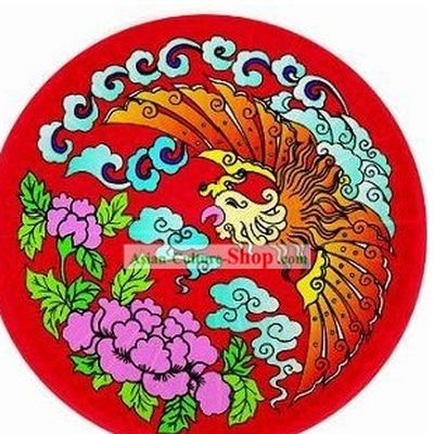 Chinese Traditional Hand Made Red Phoenix Umbrella