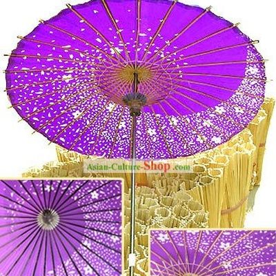 Traditional Hand Made Oriental Cherry Blossom Umbrella