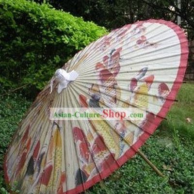 Hand Made Japanese Hundreds Fishes Paper Umbrella