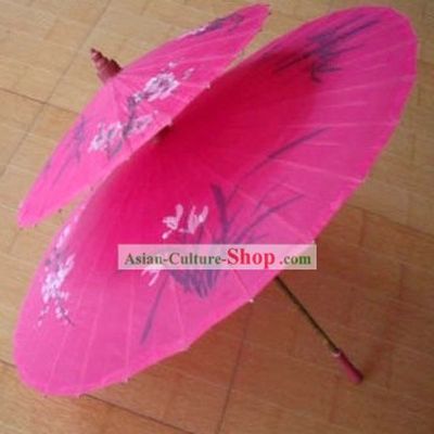Chinese Hand Made and Painted Two-Layers Silk Wedding Romantic Umbrellas Parasols 1