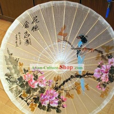Chinese Classic Transparent Hand Painted Umbrella