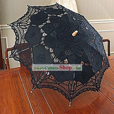Hand Made Black Lace Umbrella