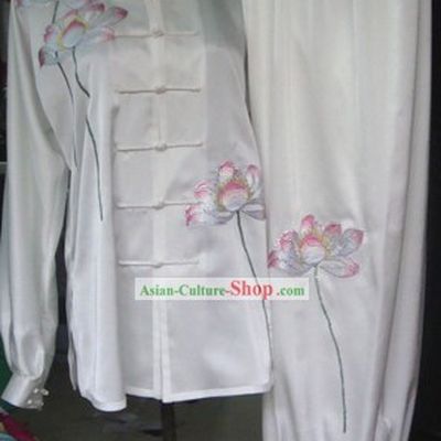 Professional Lotus Embroidery Kung Fu Tai Chi Uniform