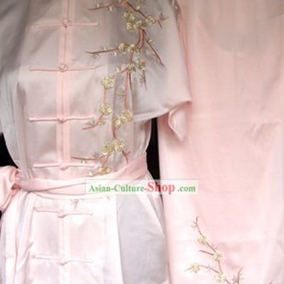 Supreme Embroidered Plum Blossom Tai Chi Clothes Set