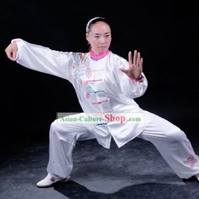 Supreme Embroidered Phoenix Tai Chi Traditional Uniform