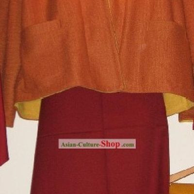 Chinese Tibetan Monk Uniform Complete Set
