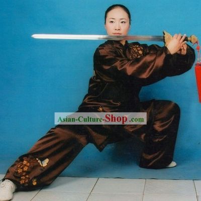 Chinese Traditional Mulan Quan Kung Fu Practice Uniform for Women