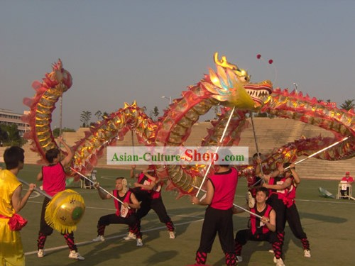 60 Feet Length Hand Made Net Dragon Dance Costume Complete Set