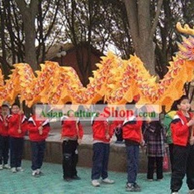 60 Feet Length Competition and Parade Dragon Dance Costumes for Children