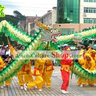 Happy Festival Celebration Chinese Shinning Dragon Dance Costumes Complete Set