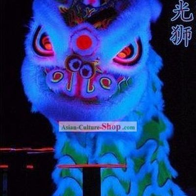 Happy Festival Celebration Fluorescent Luminous Lion Dance Set (18 colors available glow in dark)