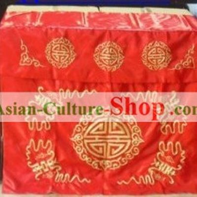 Chinese Wedding Chair and Desk Covers Wedding Stage Decoration Complete Set