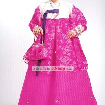 Supreme Traditional Korean Wedding Dress Complete Set for Bride