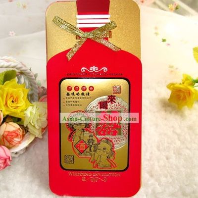 Traditoinal Chinese Wedding Breakfast Invitations 20 Pieces Set
