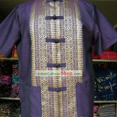 Traditional Thai Blouse Costume Complete Set for Men