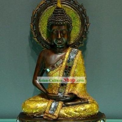 Large Southeast Asia Thai Arts Sun Buddha Figurine