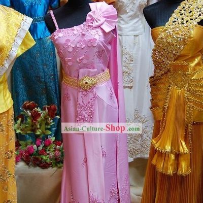 Traditional Thai Dance Costume Complete Set for Women