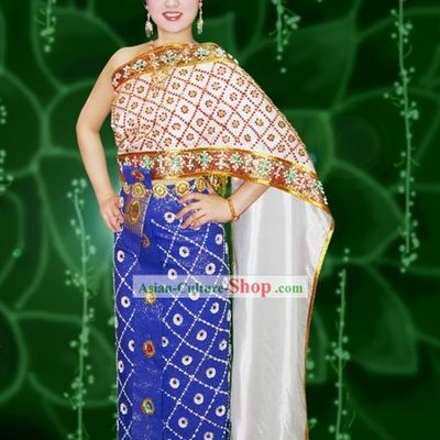 Traditional Thai Court Dress Costume Complete Set