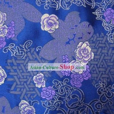 Chinese Traditional Silk Flower Fabric