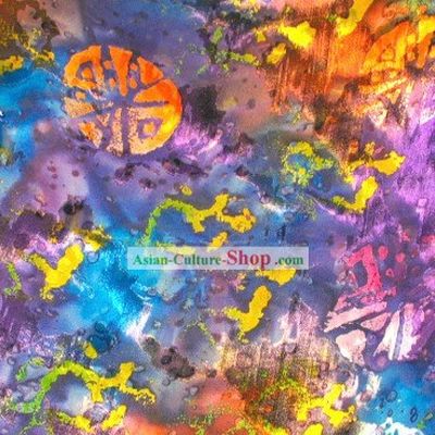 Dreaming Flower Hand Painted Silk Fabric