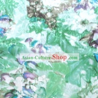 Chinese Water Lotus Silk Fabric