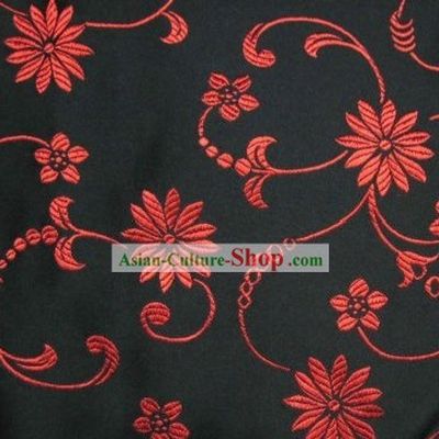 Chinese Traditional Flower Silk Fabric