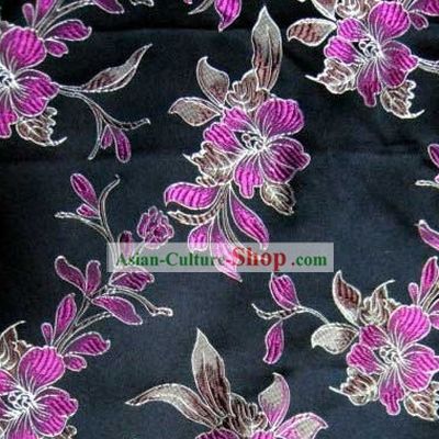 Chinese Traditional Silk Flower Fabric