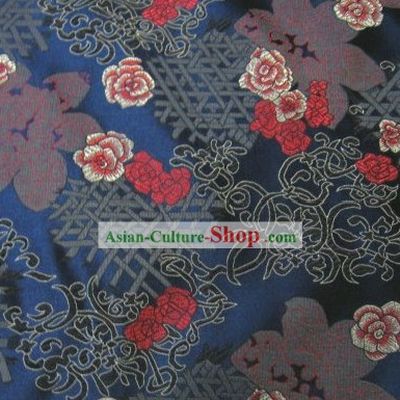 Traditional Flower Silk Fabric