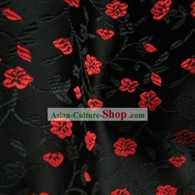 Small Flower Chinese Silk Fabric