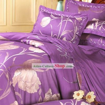 Traditional Chinese Wedding Bed Sheets Set