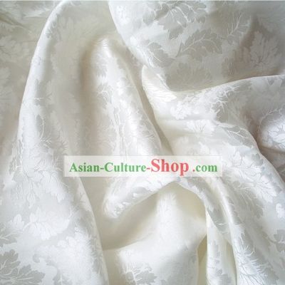 Ivory Silk Brocade Fabric
