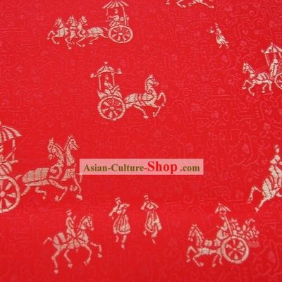Traditional Carriage Stamps Brocade Fabirc