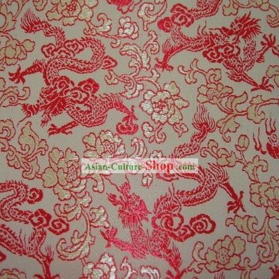Traditional Dragon Brocade Fabric