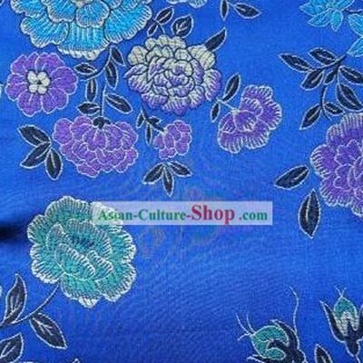 Traditonal Peony Brocade Fabric