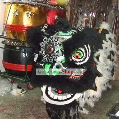 Supreme Chinese Traditional Zhang Fei Lion Dance Costumes Complete Set