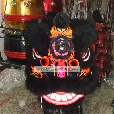 Professional Competition and Parade Long Wool Lion Dance Costumes Full Set